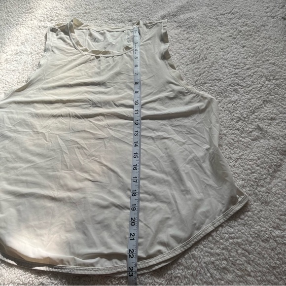 Zyia Active White High Neck Open Back with Split Mesh Active Tank Size Medium M. - Picture 11 of 14